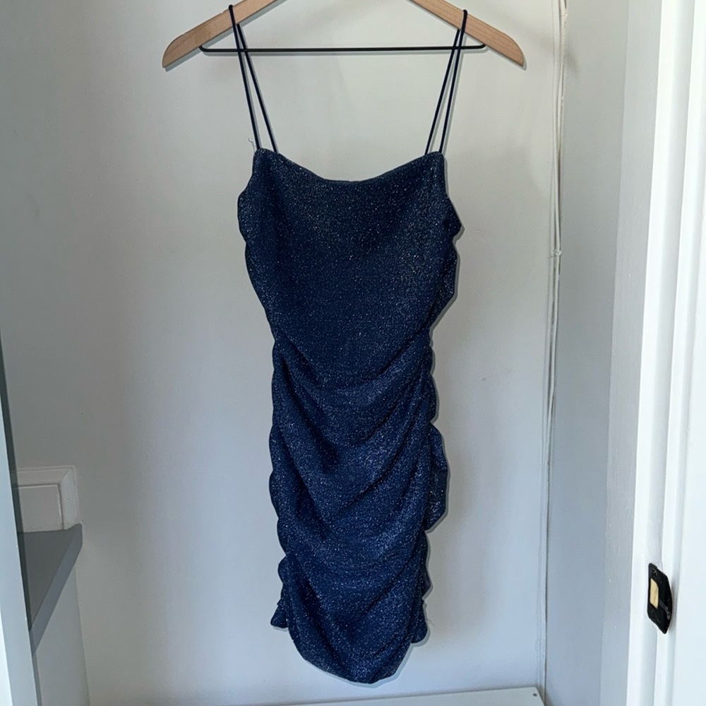 Amazon, Size S, Blue Sparkly Dress, Worn Once.